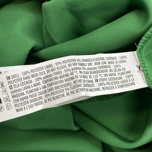 English Factory Women’s Gridded Organza Tiered Button-Up Maxi Dress Green Size M - Picture 2 of 11